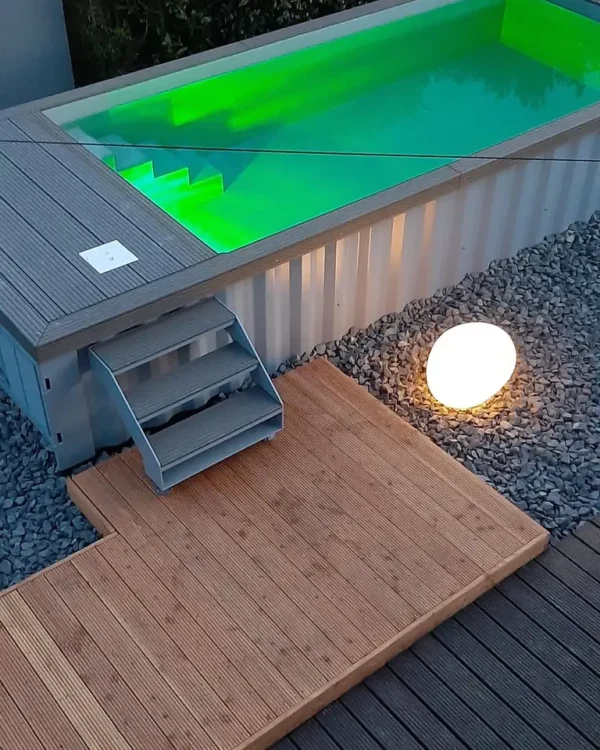 Prefab Outdoor 20ft Shipping Container Swimming Pool - Image 5